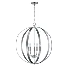 Maxim Lighting 10032SN Provident 5-Lumières 300W Nickel satiné Suspendu