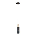 Maxim Lighting 10081BKSBR Perf 1-Lumière 60W Noir/Laiton satiné Suspendu