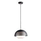Maxim Lighting 10082WTBKSBR Perf 1-Lumière 60W Noir/Laiton satiné Suspendu