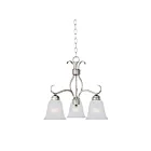 Maxim Lighting 10122FTSN Basix 3-Lumières 180W Nickel satiné Incandescence Lustre