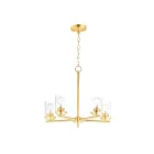 Maxim Lighting 10205CLSBR Corona 5-Lumières 300W Laiton satiné Incandescence Lustre