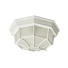 Maxim Lighting 1020WT Crown Hill 2-lumières 60W Blanc Plafonnier encastré