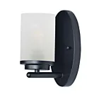 Maxim Lighting Corona 10211FTBK 1-lumière 60W Noir Vanité