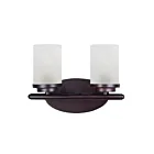 Maxim Lighting Corona 10212FTOI 2-lumières 60W Bronze huilé Vanité