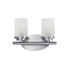 Maxim Lighting Corona 10212FTSN 2-lumières 60W Nickel satiné Vanité