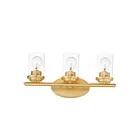 Maxim Lighting Corona 10213CLSBR 3-lumières 60W Laiton satiné Vanité