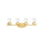 Maxim Lighting Corona 10214CLSBR 4-lumières 60W Laiton satiné Vanité