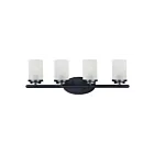 Maxim Lighting Corona 10214FTBK 4-lumières 60W Noir Vanité