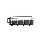 Maxim Lighting Liner 10244BKSBR 4-lumières 60W Noir/Laiton satiné Vanité