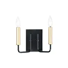 Maxim Lighting Sullivan 10252BKGLD 2-Lumières 120W Or noir Luminaire de vanité