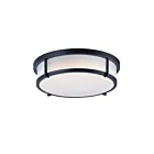Maxim Lighting 10270WTBK Rogue 3-lumières 40W Noir Plafonnier encastré