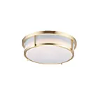 Maxim Lighting 10272WTSBR Rogue 2-lumières 60W Laiton satiné Plafonnier encastré