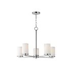Maxim Lighting 10286SWSN Lateral 5-Lumières 300W Nickel satiné Incandescence Lustre