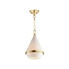 Maxim Lighting 10374WTSBR Giza 1-Lumière 60W Laiton satiné Suspendu