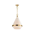 Maxim Lighting 10376WTSBR Giza 1-Lumière 60W Laiton satiné Suspendu