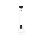 Maxim Lighting 11112CLBK Babylon 1-Lumière 60W Noir Suspendu