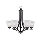 Maxim Lighting 11225FTOI Axis 5-Lumières 300W Bronze huilé Incandescence Lustre
