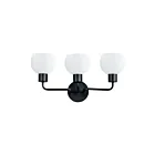 Maxim Lighting Coraline 11273SWBK 3-lumières 60W Noir Vanité