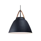 Maxim Lighting 11358TNBK Nordic 1-Lumière 60W Cuir fauve/noir Suspendu