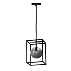 Maxim Lighting 11361MSKBKPC Fluid 1-Lumière 4W Noir/Chrome poli Suspendu