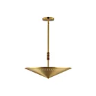 Maxim Lighting 11436NAB Helsinki 3-Lumières 180W Laiton naturel vieilli Suspendu