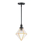 Maxim Lighting 11555BKBUB Adorn 1-Lumière 60W Noir/laiton bruni Suspendu