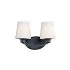 Maxim Lighting Shelter 11832SWBK 2-lumières 60W Noir Vanité