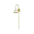 Maxim Lighting Dawn 12041WTSBR 1-Lumière Blanc/Laiton satiné Applique Murale