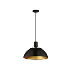 Maxim Lighting 12045ABBK Dawn 1-Lumière 60W Laiton antique/Noir Suspendu