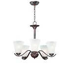 Maxim Lighting 12075FTOI Vital 5-Lumières 300W Bronze frotté à l'huile Incandescence Lustre