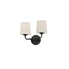 Maxim Lighting Bristol 12092SWBK 2-Lumières Noir Applique Murale