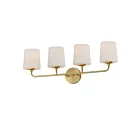 Maxim Lighting Bristol 12094SWSBR 4-lumières 60W Laiton satiné Vanité