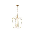 Maxim Lighting 12163GL Plumette 3-Lumières 180W Feuille d'or Suspendu