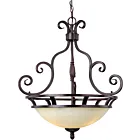 Maxim Lighting 12202FIOI Manor 3-Lumières 180W Bronze frotté à l'huile Suspendu
