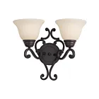 Maxim Lighting Manor 12212FIOI 2-Lumières Bronze huilé Applique Murale