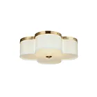 Maxim Lighting 12244OFSBR Clover 4-lumières 60W Laiton satiné Plafonnier encastré