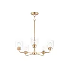Maxim Lighting 12266CDHR Acadia 5-Lumières 300W Héritage Incandescence Lustre