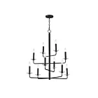 Maxim Lighting 12329TCAR Madeira 10-Lumières 600W Anthracite Incandescence Lustre