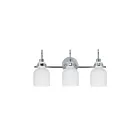 Maxim Lighting Milk 12333WTPC 3-lumières 60W Chromé poli Vanité