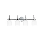 Maxim Lighting Milk 12334WTPC 4-lumières 60W Chromé poli Vanité