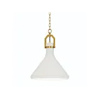 Maxim Lighting 12383WTSBR Lumi 1-Lumière 40W Laiton satiné Suspendu