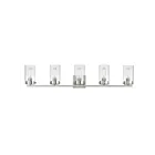 Maxim Lighting Pinn 12405CLSN 5-lumières 60W Nickel satiné Vanité