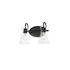 Maxim Lighting Ava 12482CLBK 2-lumières 60W Noir Vanité