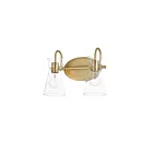 Maxim Lighting Ava 12482CLNAB 2-lumières 60W Laiton naturel vieilli Vanité
