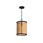 Maxim Lighting 14471NABK Cane 1-Lumière 60W Noir Suspendu