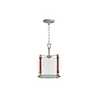 Maxim Lighting 16133FTWZBSD Sausalito 1-Lumière 60W Zinc patiné/Daim marron Suspendu