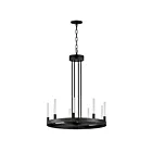 Maxim Lighting 16162CRBK Ovation 9-Lumières 18W Nickel satiné LED Lustre