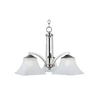 Maxim Lighting 20094FTSN Aurora 3-Lumières 180W Nickel satiné Incandescence Lustre
