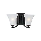 Maxim Lighting Aurora 20099FTOI 2-lumières 60W Bronze huilé Vanité
