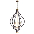 Maxim Lighting 20296OIAB Crest 6-Lumières 360W Bronze frotté à l'huile/laiton antique Incandescence Lustre